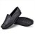 Mocassim Masculino De Couro Conforto 400 Preto - Imagem 3