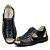 Sandália Masculina de Couro Palmilha de Gel Extremo Conforto 172 Preto - Imagem 5