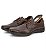 Sapato Social Masculino De Couro Conforto Palmilha Gel 451 Café - Imagem 1