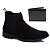 Bota Chelsea Boots Lançamento Polo North Preto + Carteira Brinde - Imagem 1