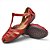 Sapatilha Feminina De Couro Bruna Paula BP-3007 Vermelho - Imagem 5