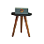 Mesa De Canto Redonda Pe Palito Lateral Sofa - Imagem 6