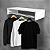 Kit com 3 Cabideiros De Parede Suspenso Arara Organizador De Roupa 50 cm - Imagem 3