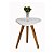 Mesinha Lateral Redonda Sala Pe Palito Retro Decorativa Tampo Orgânico - Imagem 6