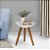 Mesa Lateral Sala Pé Palito Decorativa Tampo Orgânico Para Interiores - Imagem 1