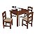 Mesa de Cozinha com 4 Cadeiras Digo.Casa Amêndoa - Imagem 2