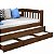 Bicama Madeira Maciça com 3 gavetas com 2 colchões D20 88x188x12 - Imagem 3