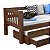 Bicama Madeira Maciça com 3 gavetas com 2 colchões D20 88x188x12 - Imagem 2