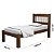 Cama  Solteiro com Auxiliar Madeira Maciça Super Resistente - Imagem 3
