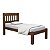 Cama  Solteiro com Auxiliar Madeira Maciça Super Resistente - Imagem 5