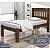 Cama De Solteiro Madeira Maciça com colchão de Espuma D20 - Imagem 2