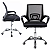 Cadeira Ergonômica Para Escritorio Estofado Preto de Mesh - Imagem 1