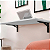 Mesa De Parede Dobravel Supensa Com Suporte 50x35 Branca - Imagem 2