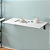 Mesa De Parede Dobravel Supensa Com Suporte 50x35 Branca - Imagem 6