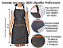 Avental Jeans Cozinha Churrasco com couro - Imagem 3