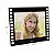 Porta Retrato de Vidro 15x20 Design de Filme Preto - Imagem 1