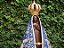 Imagem Nossa Senhora Aparecida com manto azul e detalhes em dourado - Imagem 7