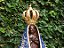 Imagem Nossa Senhora Aparecida com manto azul e detalhes em dourado - Imagem 3