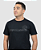 Camiseta Masculina Preta Com Logo Em Alto Relevo - Imagem 2