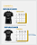 Camiseta Masculina Preta com Alto Relevo Pequeno no Peito - Imagem 4