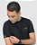 Camiseta Masculina Preta com Alto Relevo Pequeno no Peito - Imagem 2