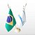 Bandeirinha De Mesa - Brasil e Republicanos - Imagem 1