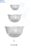 Cumbuca acrilica cristal media 500 ml bowl sobremesas e saladas - 10 unidades - Imagem 3