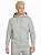Moletom Nike Sportswear Swoosh Zíper Cromado Cinza - Imagem 1