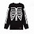 Camiseta Long Sleeve Supreme X Hanes Termal Crew Preta - Imagem 1