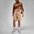 Shorts Jordan Moletom Letreiro Bege - Imagem 2