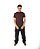 Camiseta M Basic Slim Fit Marrom - Imagem 4