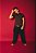 Camiseta M Basic Slim Fit Marrom - Imagem 3