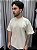 Camiseta M Basic Boxy Fit Bege Palha - Imagem 1
