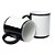 Caneca Preta com Tarja Branca para Sublimação MECOLOUR - Imagem 2