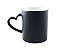 Caneca Mágica Preta  Alça de Coração - Imagem 1