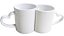 Caneca Branca Dupla Love para Sublimação - Imagem 1