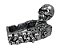 Cinzeiro De Caveira Esqueleto Sentado 3d Crânio Skull Prata - Imagem 1