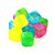 Kit 10 Cubos Gelo Artificial Ecológico Colorido Reutilizável - Imagem 1