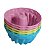 Kit 6 Forminhas C/ Furo Silicone Cupcake Muffim Mini Bolo F - Imagem 2