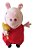 Boneca De Pelúcias Peppa Pig Vestido Vermelho Antialérgico - Imagem 3