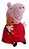 Kit Com 2 Pelúcias Peppa Pig Vestido Vermelho E George Dtc Antialérgicos - Imagem 4