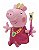 Boneca De Pelúcias Peppa Pig Princesa Com Coroa Antialérgico - Imagem 1
