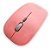 Mouse Óptico Sem Fio Recarregável Slim Usb 3200 Dpi Rosa - Imagem 3