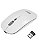 Mouse Óptico Sem Fio Recarregável Slim Usb 3200 Dpi Branco - Imagem 1
