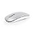 Mouse Óptico Sem Fio Recarregável Slim Usb 3200 Dpi Branco - Imagem 3
