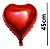 Balão Metalizado - Coração Vermelho 45cm - Imagem 6