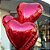 Balão Metalizado - Coração Vermelho 45cm - Imagem 1