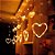 Cascata De Coração 138 Led 8 Funções Decoração Natal Quente 220v - Imagem 2