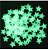 Adesivo Fluorescente Estrela Brilha Escuro P/ Teto Parede Verde - Imagem 1