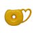 Caneca Donuts Rosquinha Cerâmica Decorada Amarela Granulado - Imagem 2